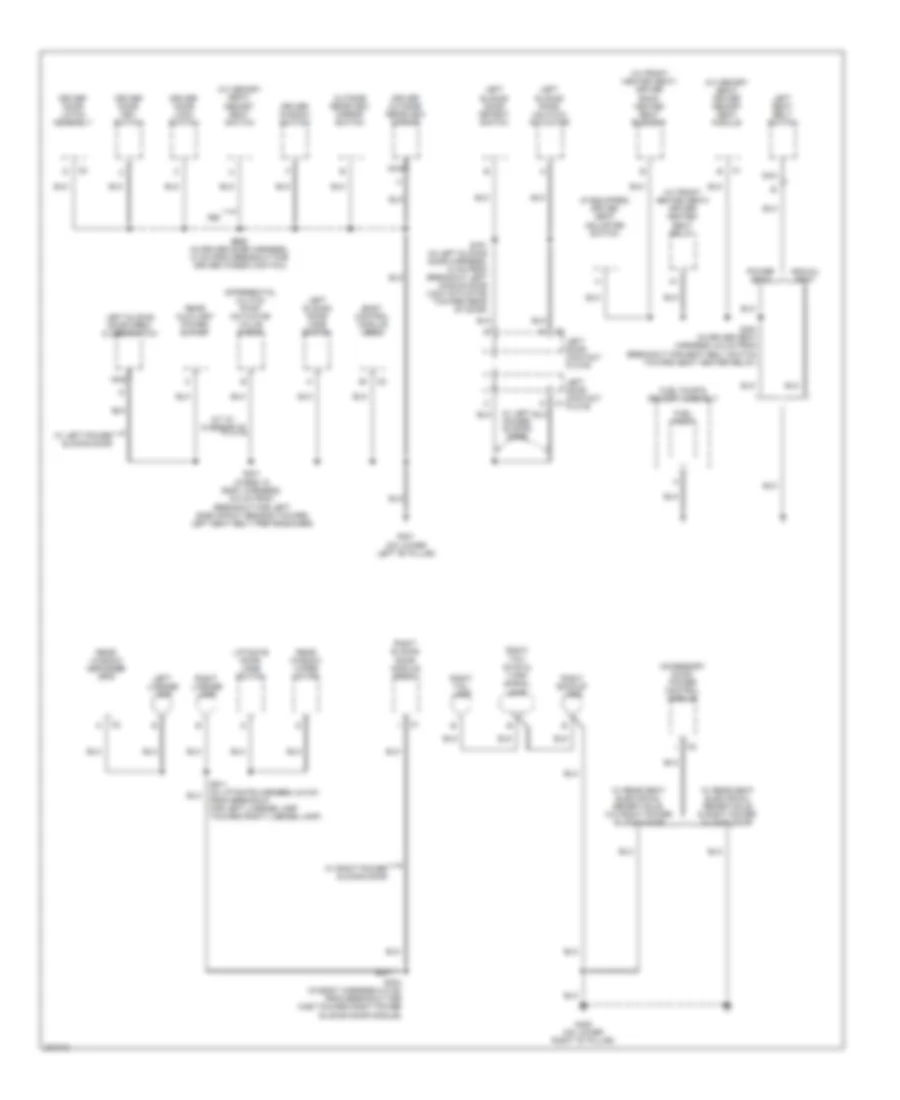 Ground Distribution Wiring Diagram 3 of 4 for Chevrolet Uplander 2006