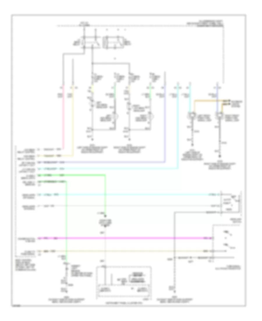 Headlights Wiring Diagram for Chevrolet Uplander 2006