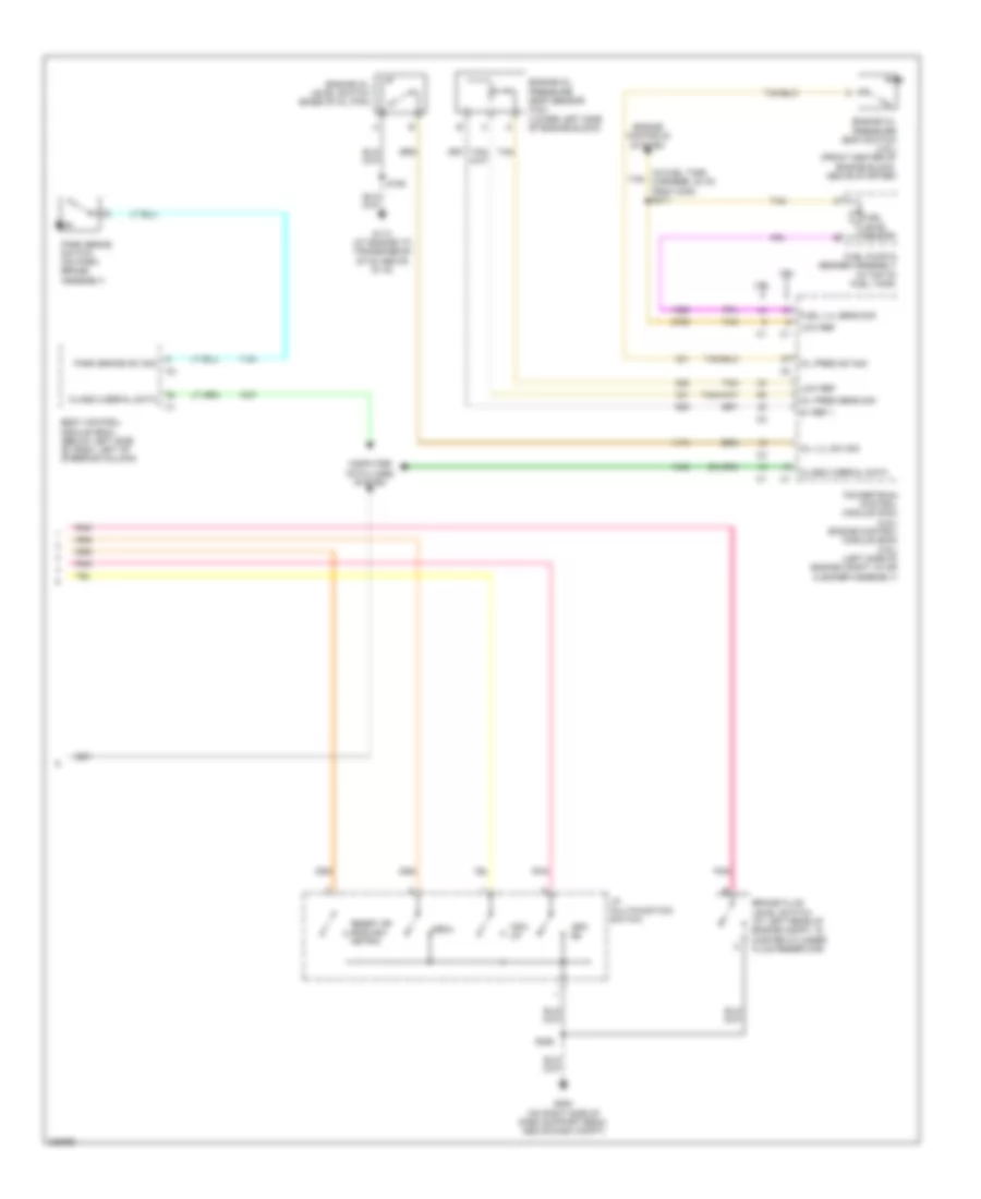 Instrument Cluster Wiring Diagram 2 of 2 for Chevrolet Uplander 2006