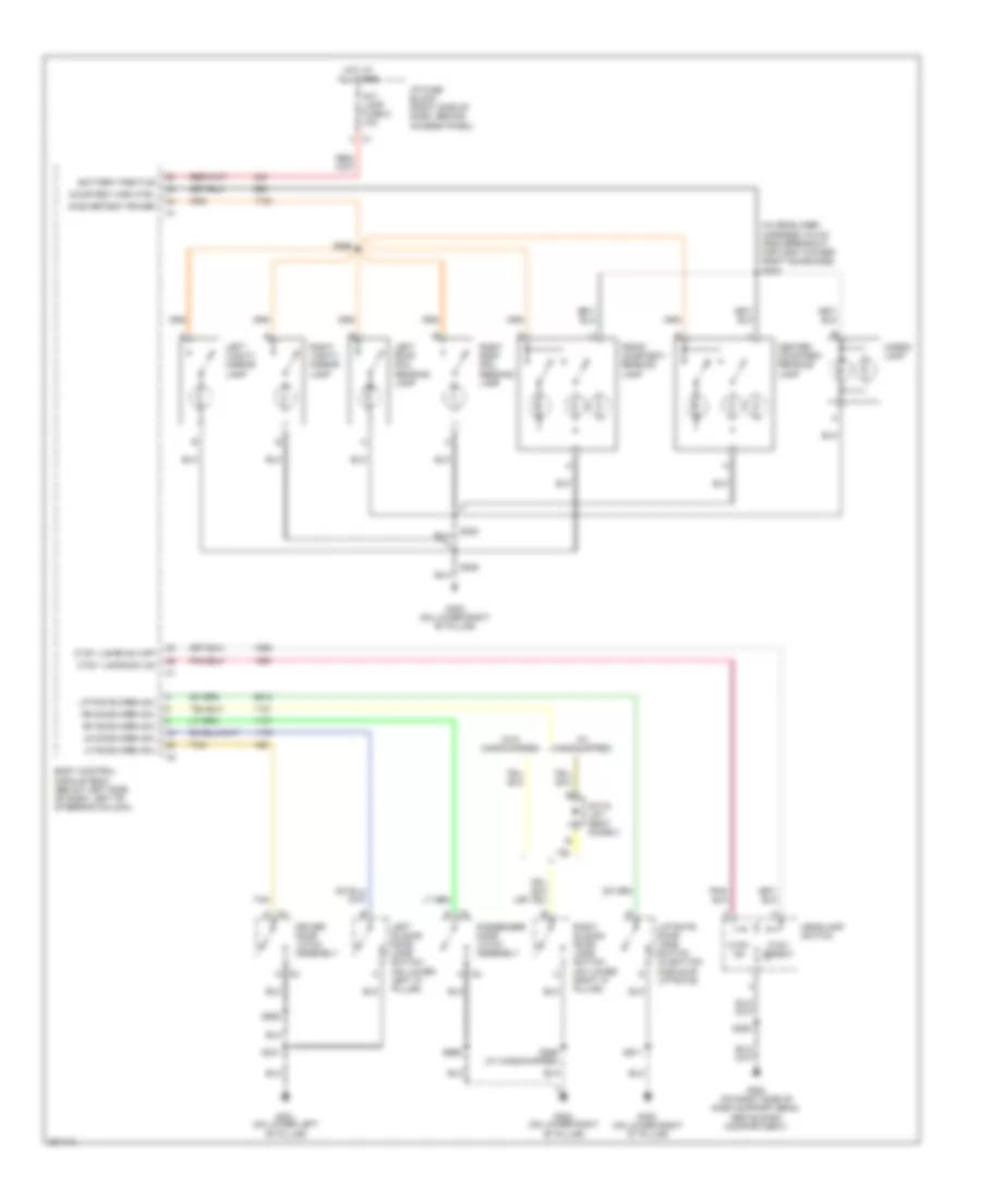 Courtesy Lamps Wiring Diagram for Chevrolet Uplander 2006