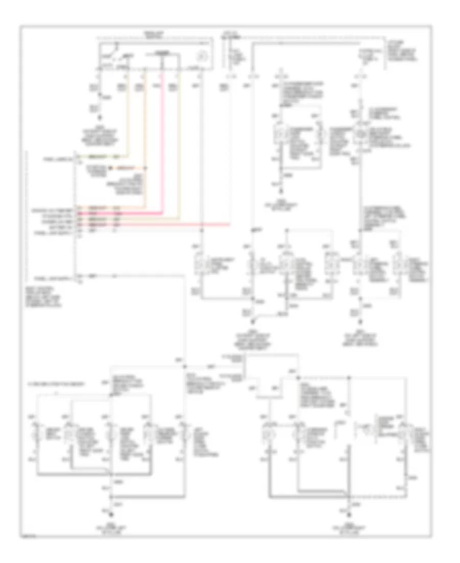 Instrument Illumination Wiring Diagram for Chevrolet Uplander 2006