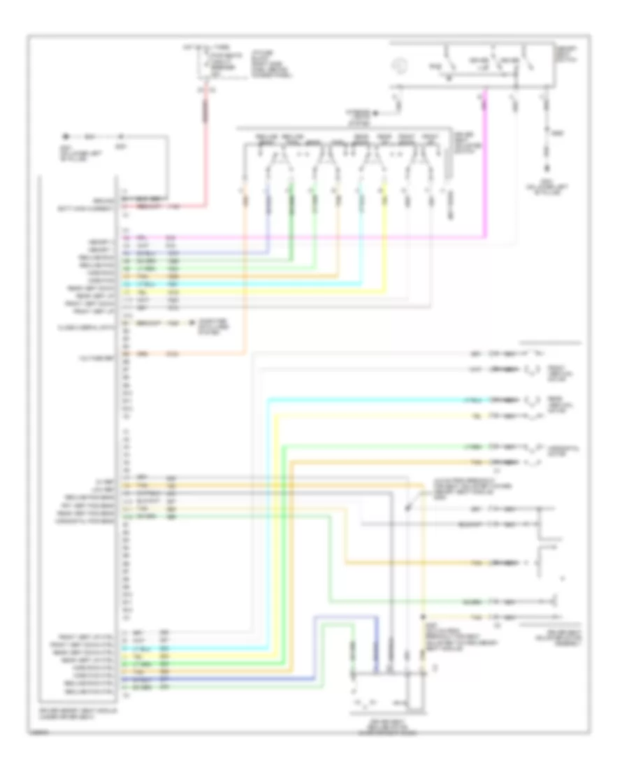 Memory Systems Wiring Diagram for Chevrolet Uplander 2006