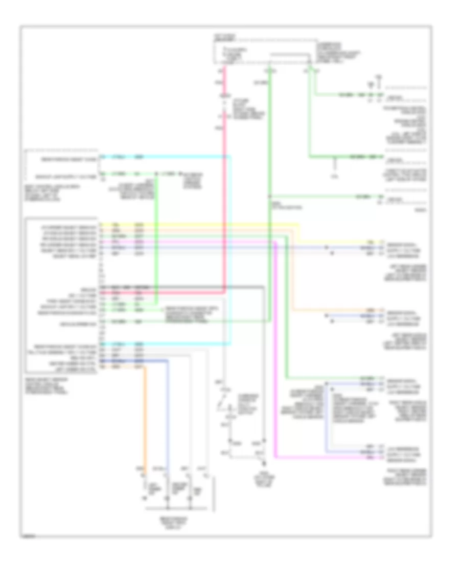 Parking Assistant Wiring Diagram for Chevrolet Uplander 2006