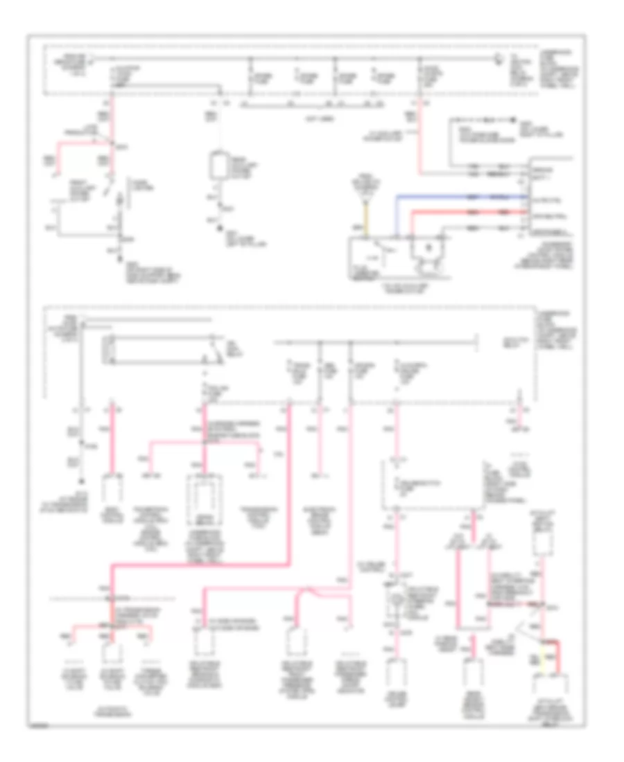 Power Distribution Wiring Diagram (2 of 4) for Chevrolet Uplander 2006