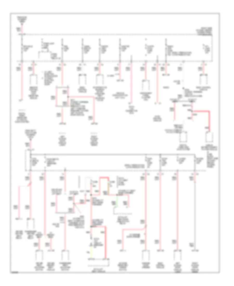 Power Distribution Wiring Diagram (3 of 4) for Chevrolet Uplander 2006