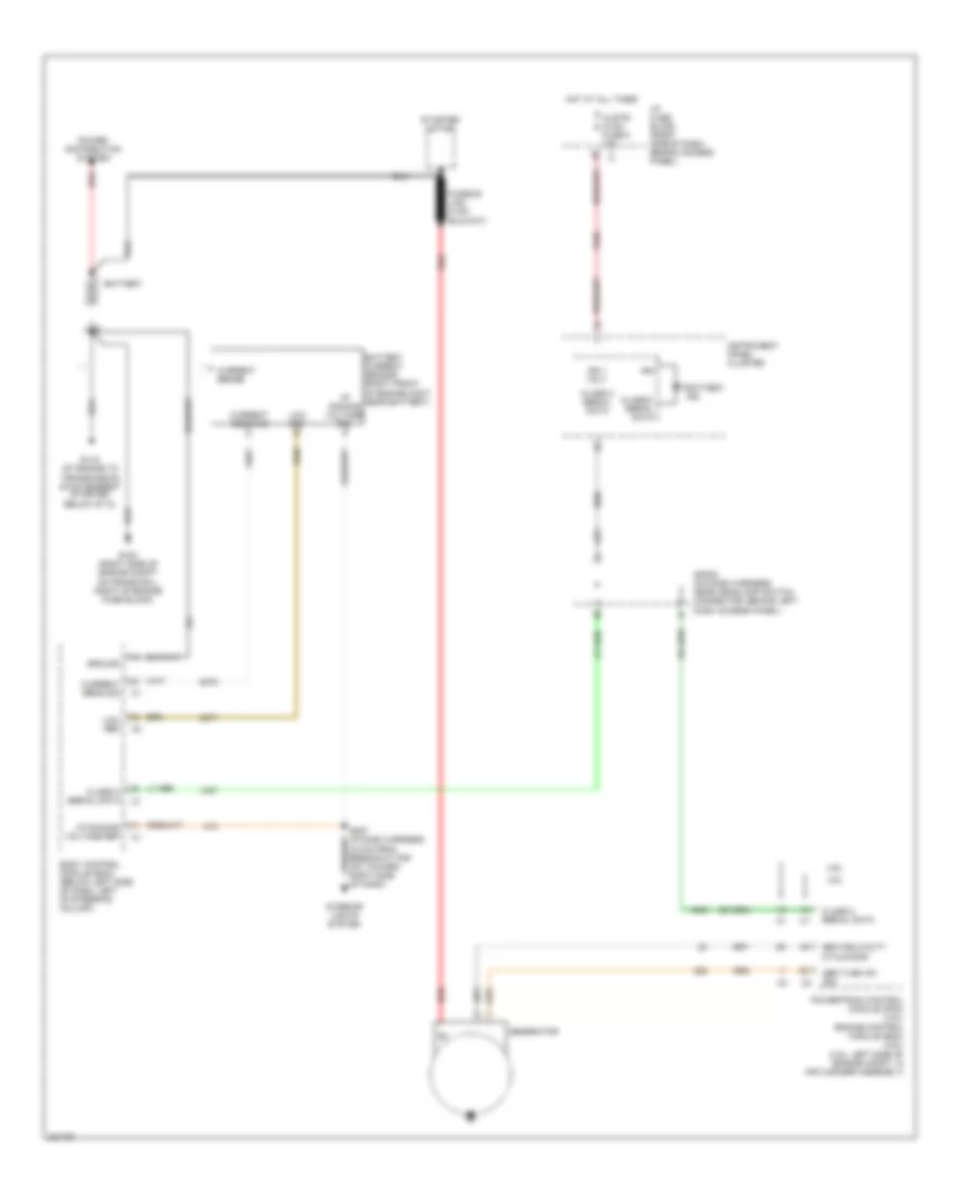 Charging Wiring Diagram for Chevrolet Uplander 2006