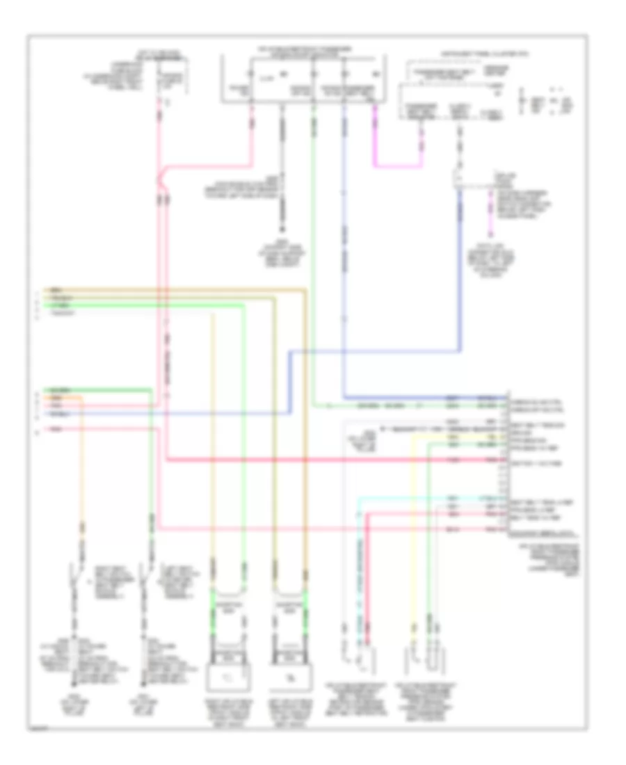 Supplemental Restraints Wiring Diagram, with Second Row Side Air Bags (2 of 2) for Chevrolet Uplander 2006