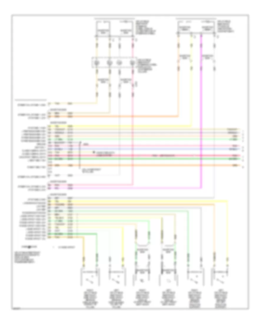 Supplemental Restraints Wiring Diagram, with Side Air Bag (1 of 2) for Chevrolet Uplander 2006