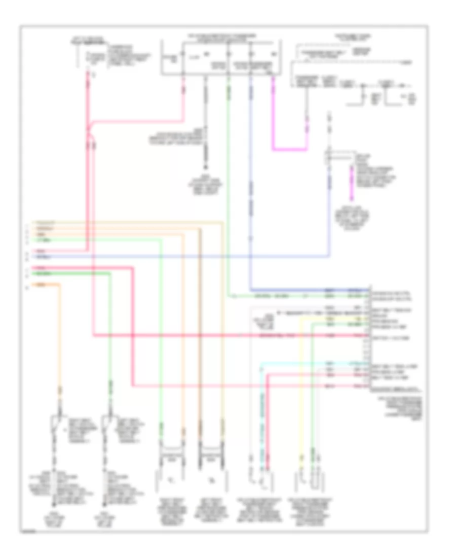 Supplemental Restraints Wiring Diagram, with Side Air Bag (2 of 2) for Chevrolet Uplander 2006