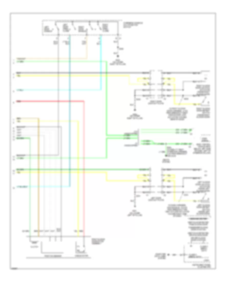 Right  Left Sliding Door Wiring Diagram 2 of 2 for Chevrolet Uplander 2006