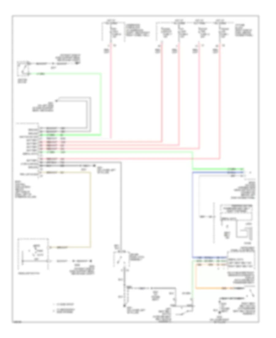 Warning Systems Wiring Diagram for Chevrolet Uplander 2006