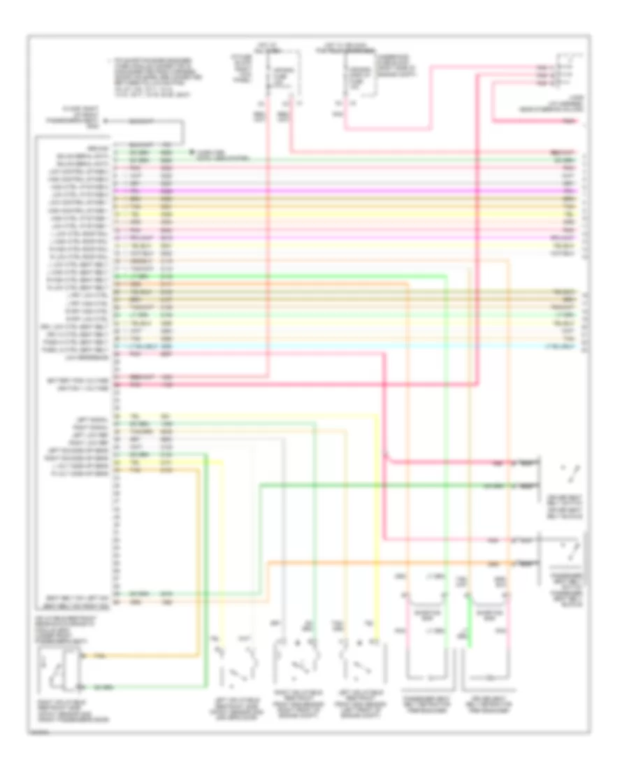 Supplemental Restraints Wiring Diagram 1 of 3 for Chevrolet Impala SS 2009