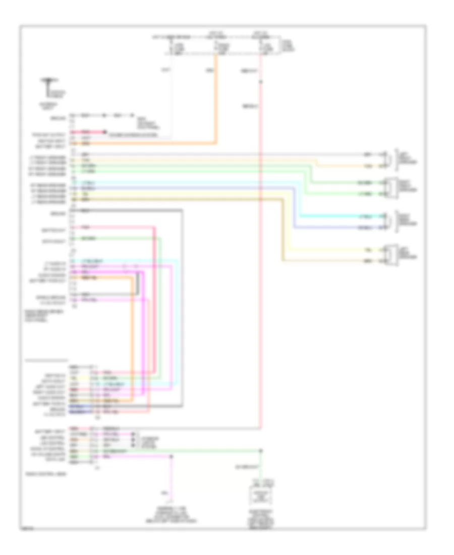 Radio Wiring Diagrams without Delco Bose for Chevrolet Corvette 1990