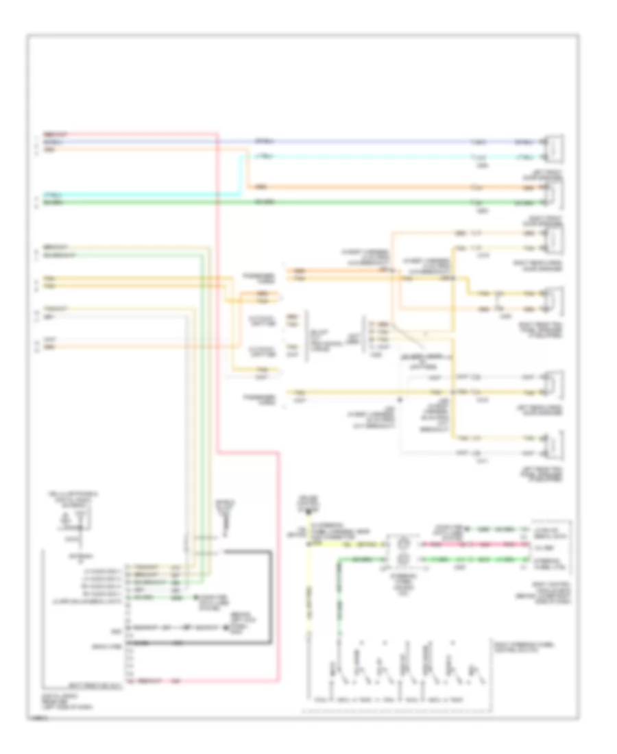 Navigation Wiring Diagram, without UYS (2 of 2) for Chevrolet Express G1500 2013