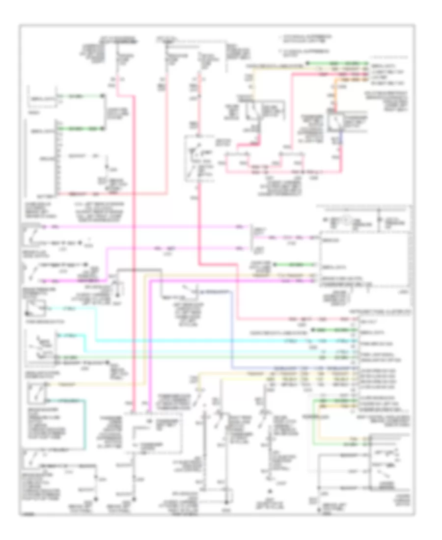 Warning Systems Wiring Diagram for Chevrolet Express G2013 1500