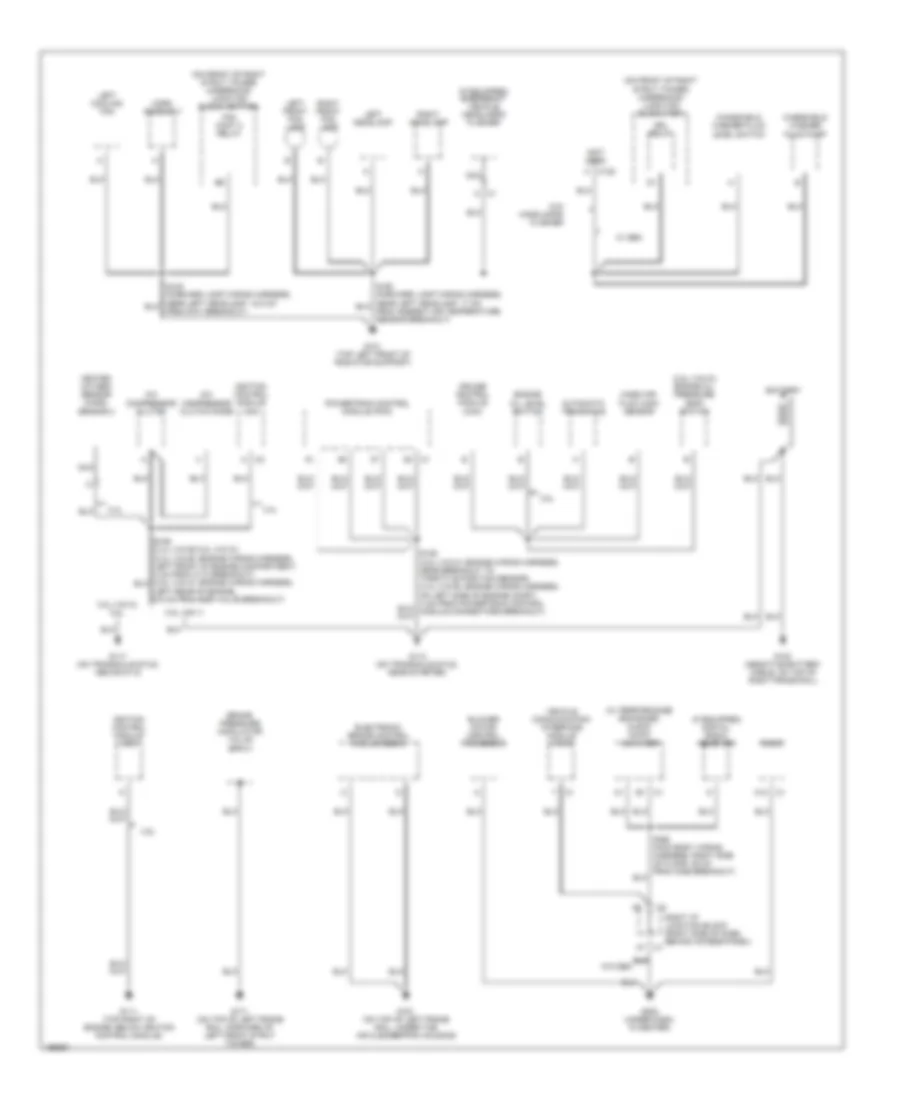 Ground Distribution Wiring Diagram 1 of 3 for Chevrolet Impala LS 2005