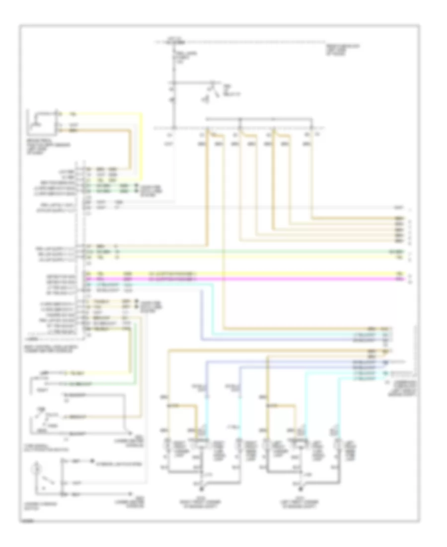 Exterior Lamps Wiring Diagram (1 of 2) for Chevrolet Malibu Hybrid 2009