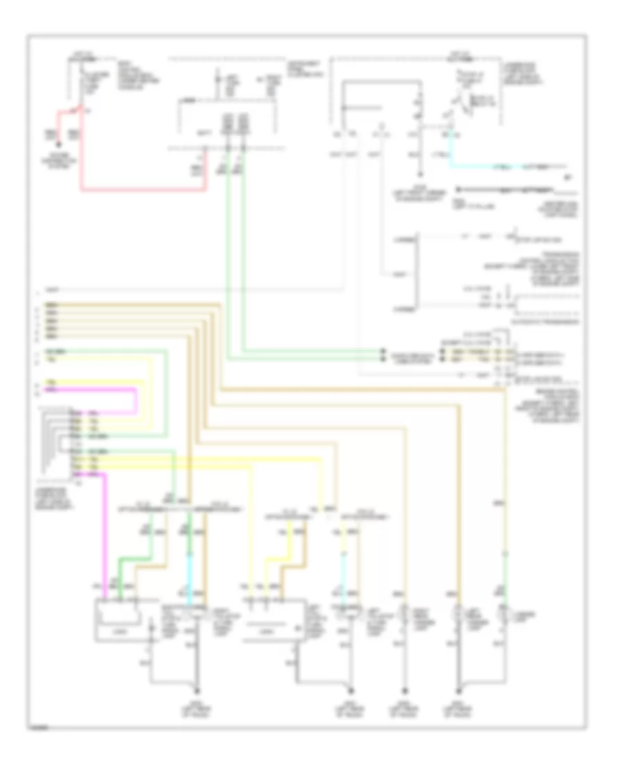Exterior Lamps Wiring Diagram 2 of 2 for Chevrolet Malibu Hybrid 2009