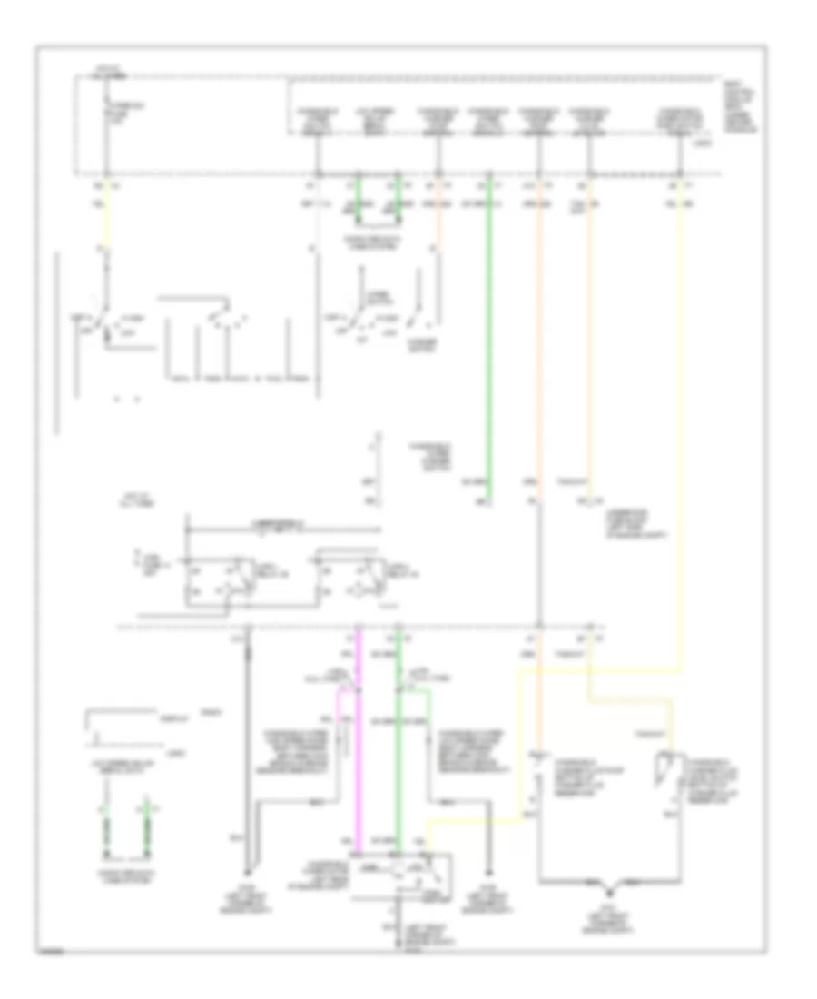 Электросхема стеклоочистителя, дворников и омывателя для Chevrolet Malibu Hybrid 2009