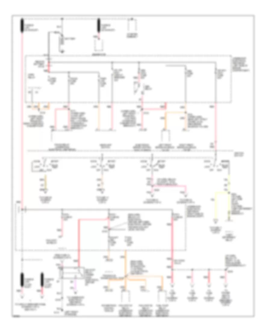 Power Distribution Wiring Diagram 1 of 4 for Chevrolet Lumina LS 1997