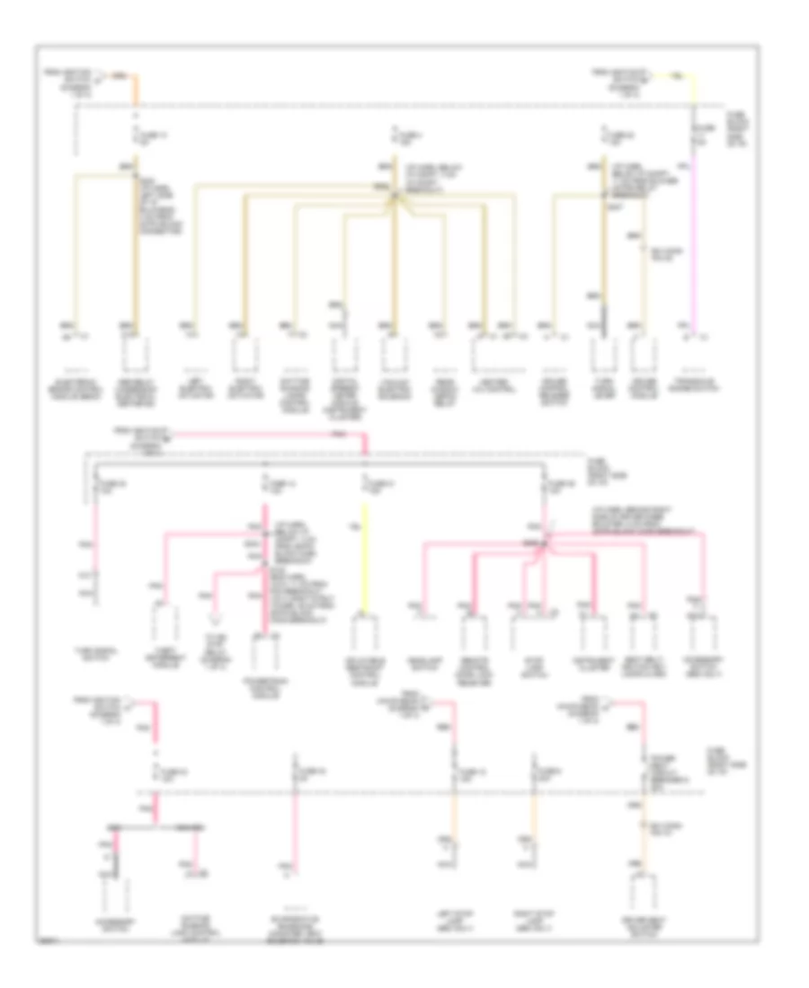 Power Distribution Wiring Diagram 3 of 4 for Chevrolet Lumina LS 1997