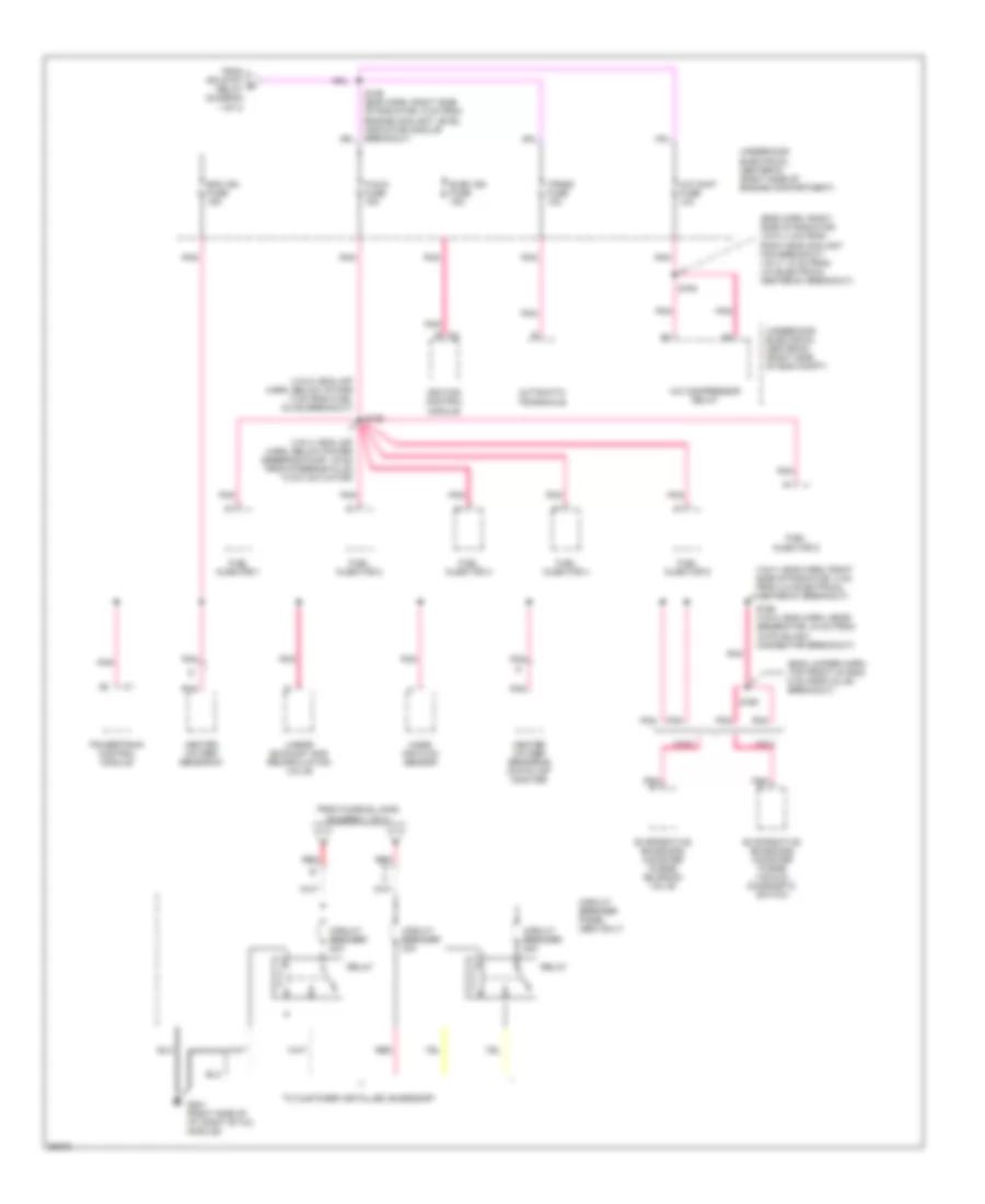 Power Distribution Wiring Diagram (4 of 4) for Chevrolet Lumina LS 1997