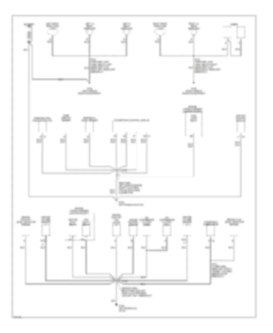 Ground Distribution Wiring Diagram 1 of 3 for Chevrolet Lumina 2000