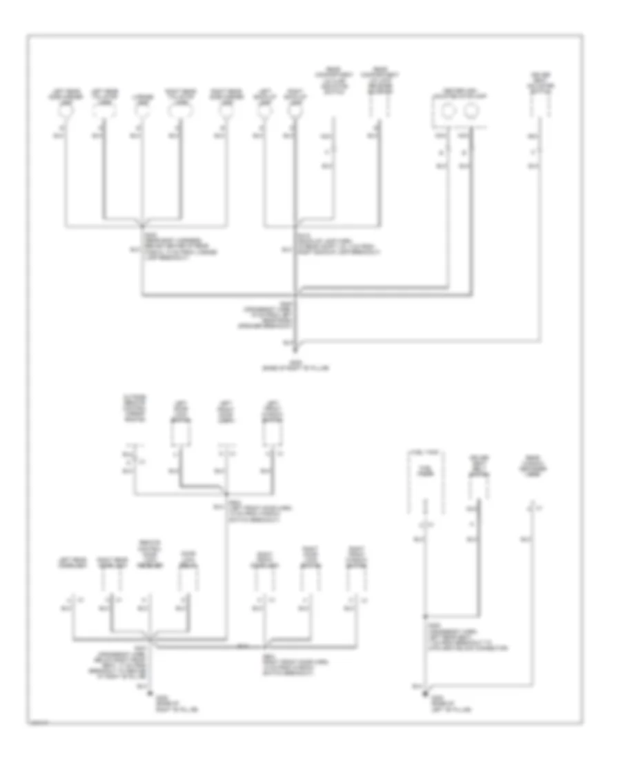 Ground Distribution Wiring Diagram 3 of 3 for Chevrolet Lumina 2000