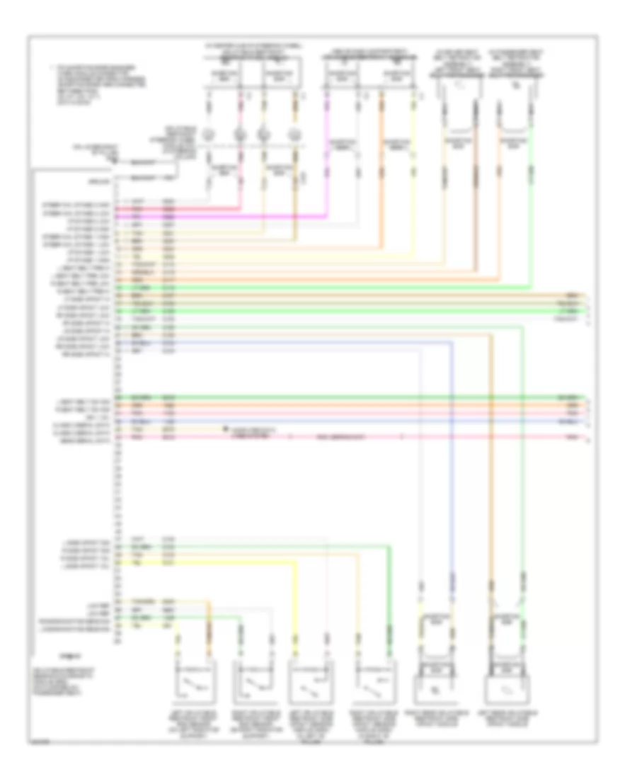 Supplemental Restraints Wiring Diagram with Second Row Side Air Bags 1 of 2 for Chevrolet Uplander LT 2006