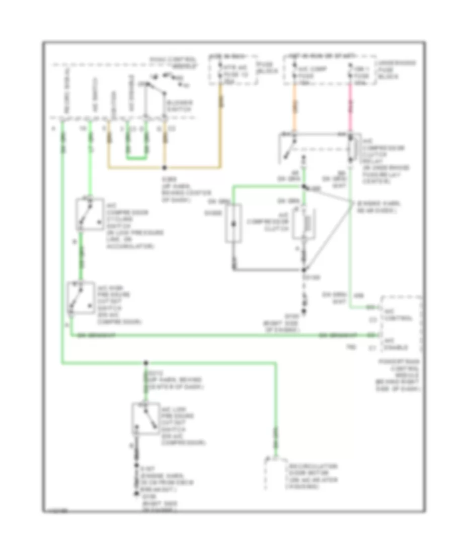 6 5L VIN F Compressor Wiring Diagram for Chevrolet Suburban C1999 1500