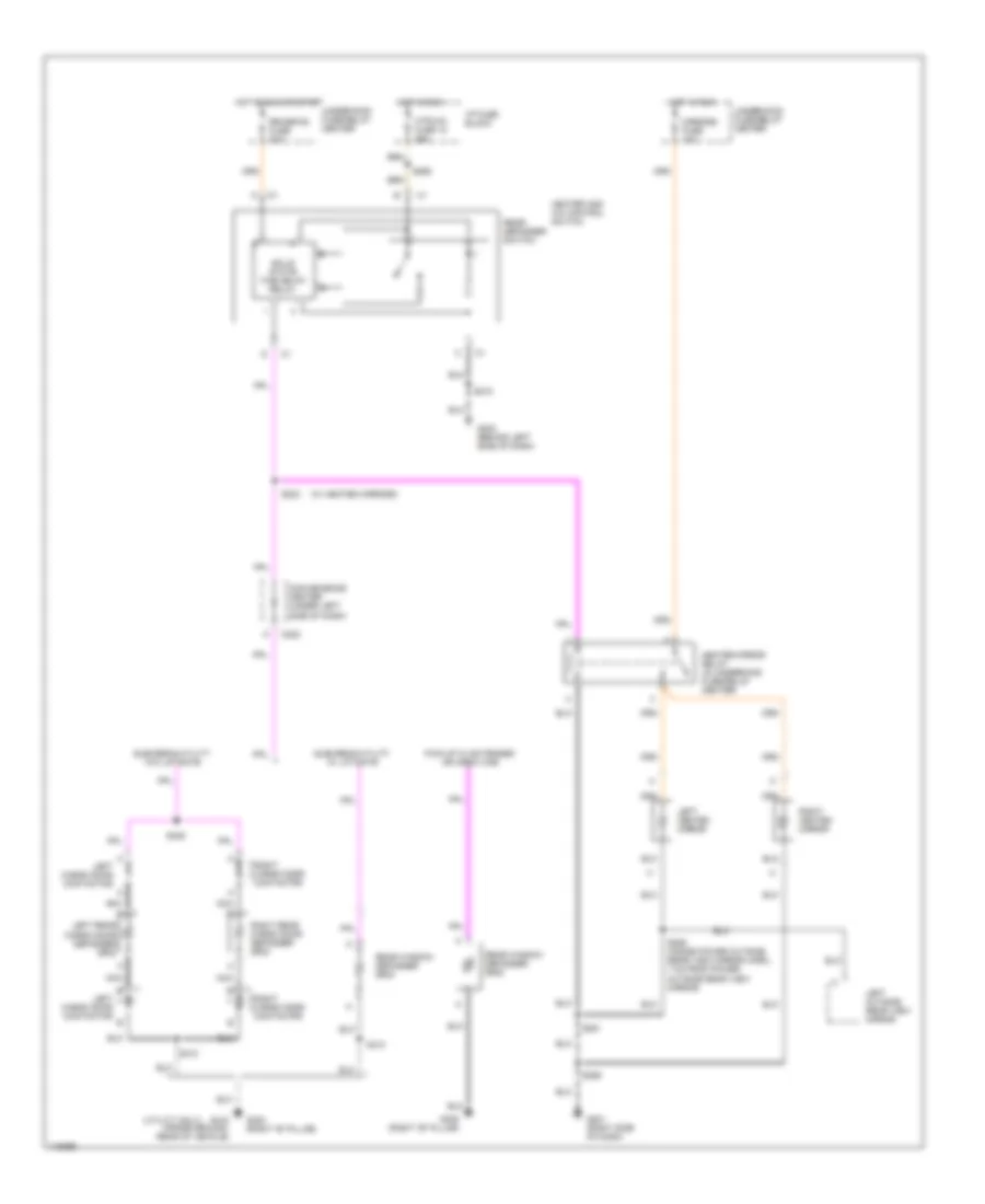 Defogger Wiring Diagram for Chevrolet Suburban C1999 1500