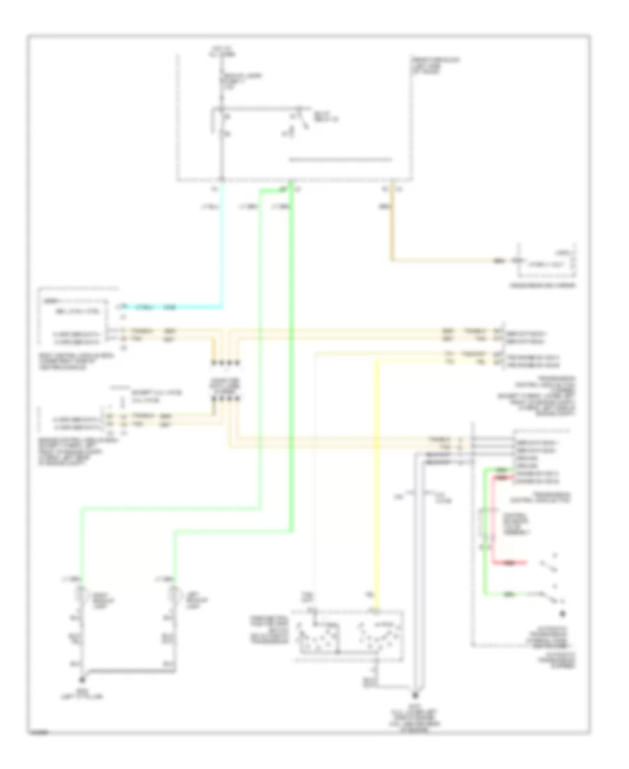 Backup Lamps Wiring Diagram for Chevrolet Malibu LS 2009