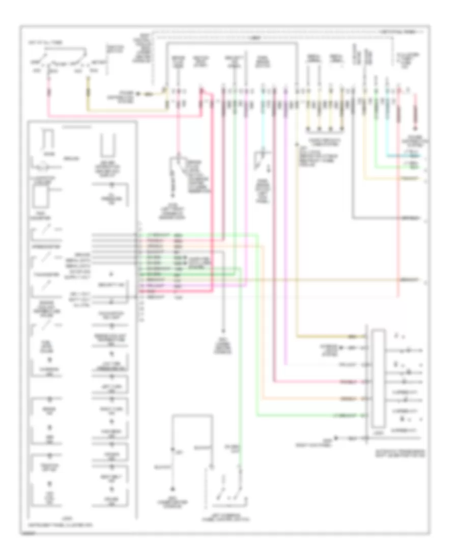 Instrument Cluster Wiring Diagram 1 of 2 for Chevrolet Malibu LS 2009