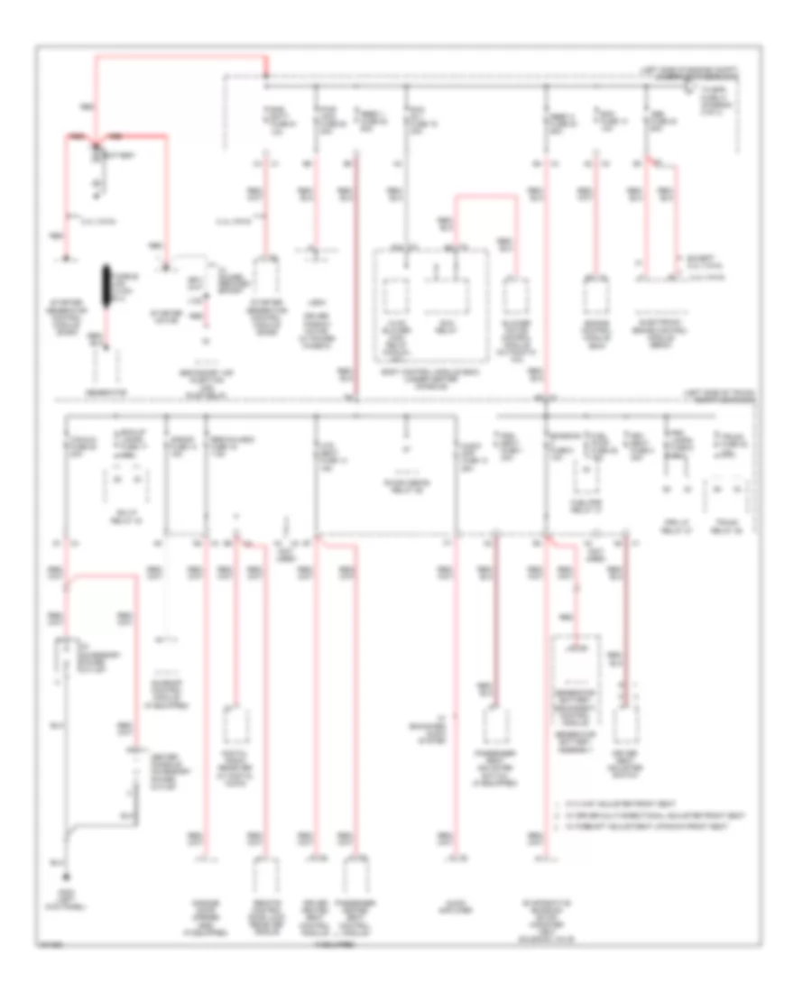Power Distribution Wiring Diagram 1 of 4 for Chevrolet Malibu LS 2009