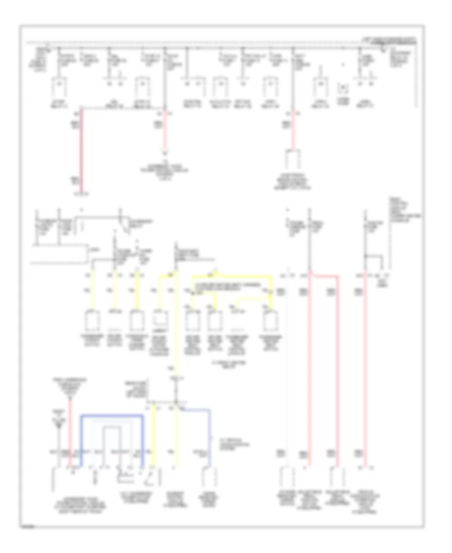 Power Distribution Wiring Diagram (3 of 4) for Chevrolet Malibu LS 2009