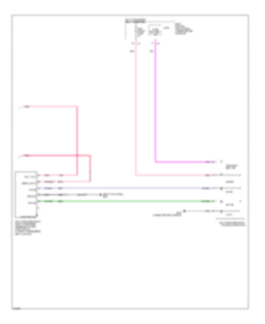 Supplemental Restraints Wiring Diagram 3 of 3 for Chevrolet Malibu LS 2009