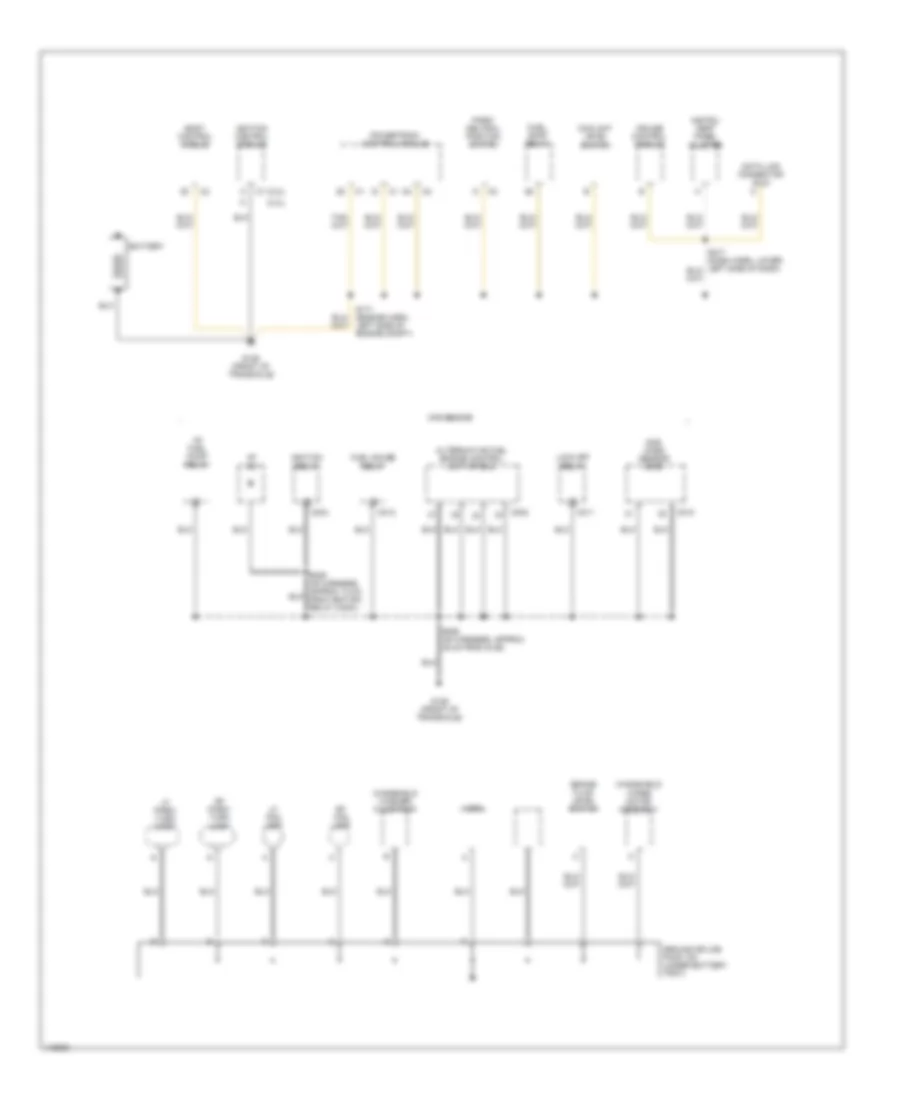 Ground Distribution Wiring Diagram 1 of 3 for Chevrolet Cavalier 2001