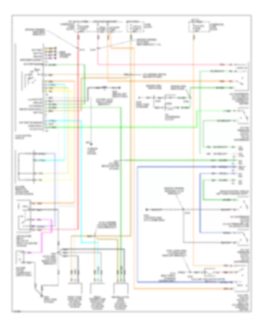 5.7L VIN R, Manual AC Wiring Diagram for Chevrolet Cab  Chassis C2500 1999