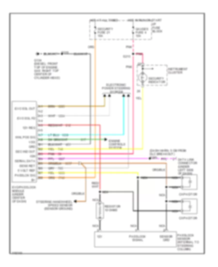 Passlock Wiring Diagram for Chevrolet Cab  Chassis C1999 2500