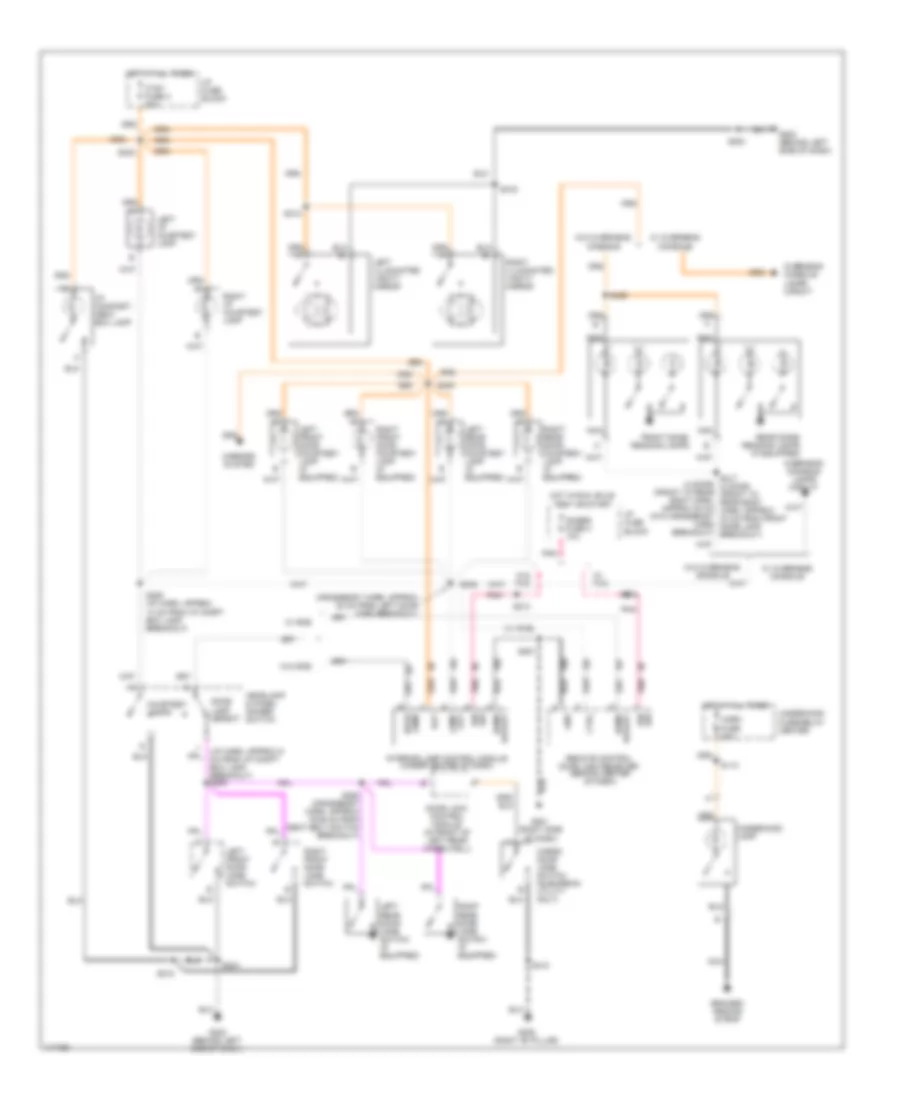 Courtesy Lamps Wiring Diagram for Chevrolet Cab  Chassis C1999 2500
