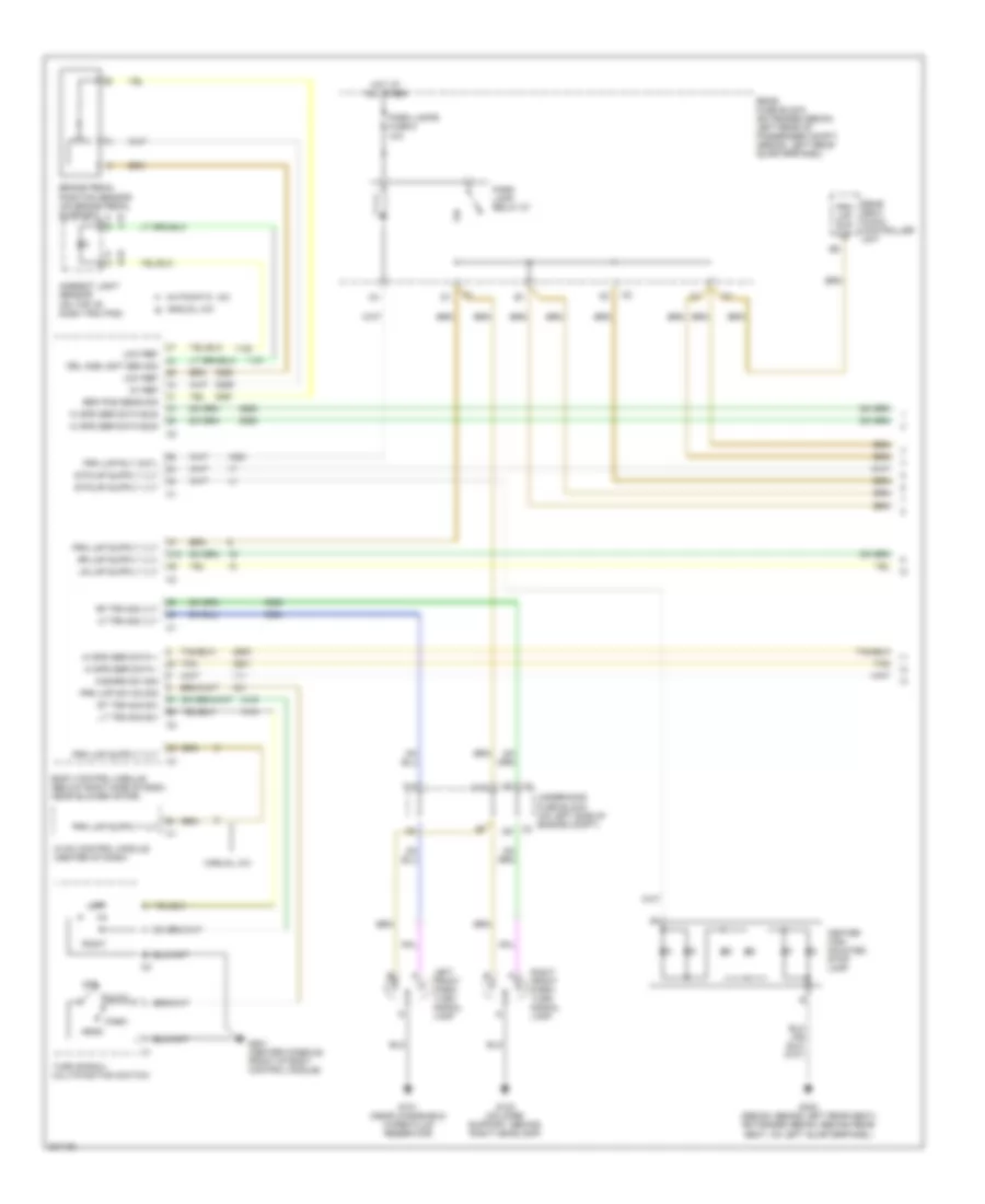 Exterior Lamps Wiring Diagram (1 of 2) for Chevrolet Malibu 2005