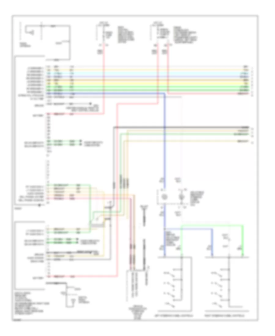 6-Speaker System Wiring Diagram, with DVD (1 of 2) for Chevrolet Malibu 2005