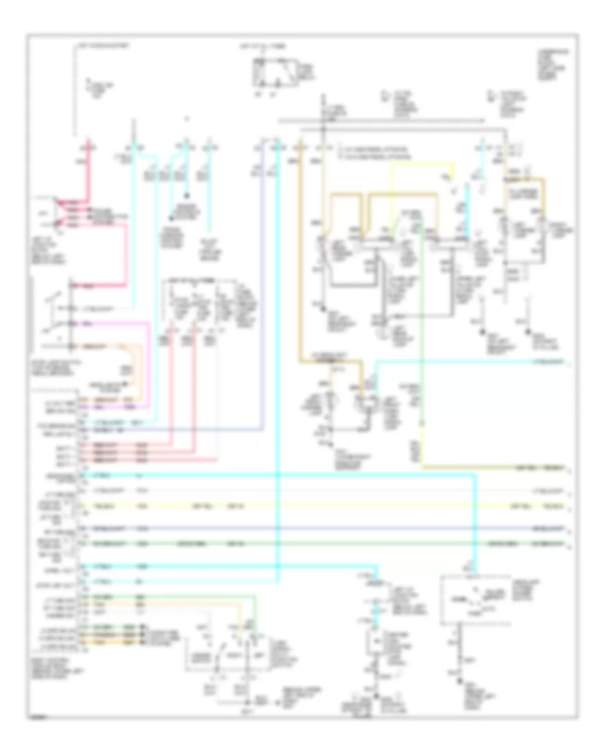 Exterior Lamps Wiring Diagram (1 of 2) for Chevrolet Avalanche 2007