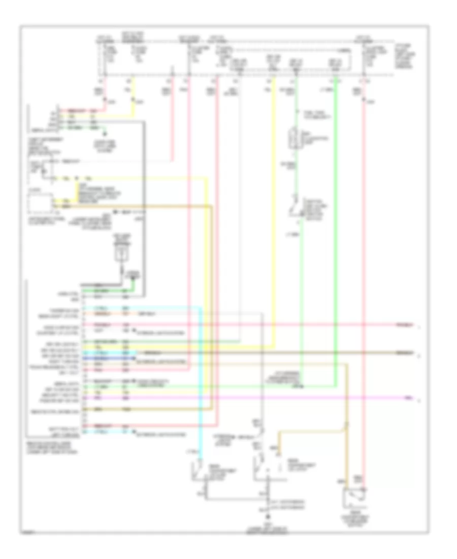 Anti theft Wiring Diagram 1 of 2 for Chevrolet Aveo LT 2010