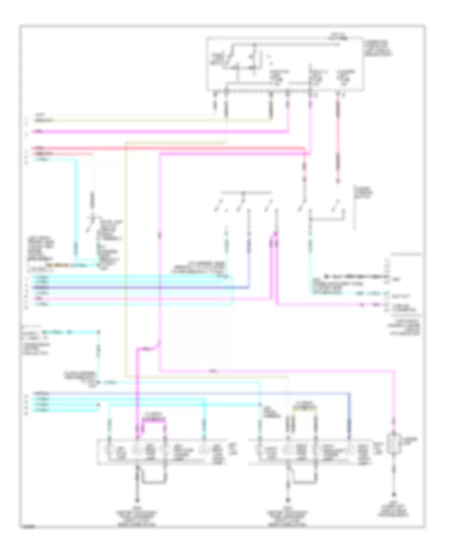 Exterior Lamps Wiring Diagram, Notchback (2 of 2) for Chevrolet Aveo LT 2010