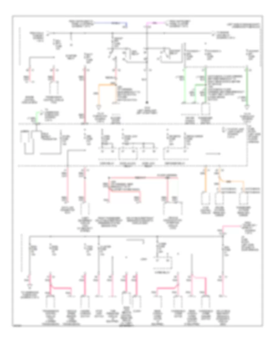 Power Distribution Wiring Diagram (2 of 4) for Chevrolet Aveo LT 2010