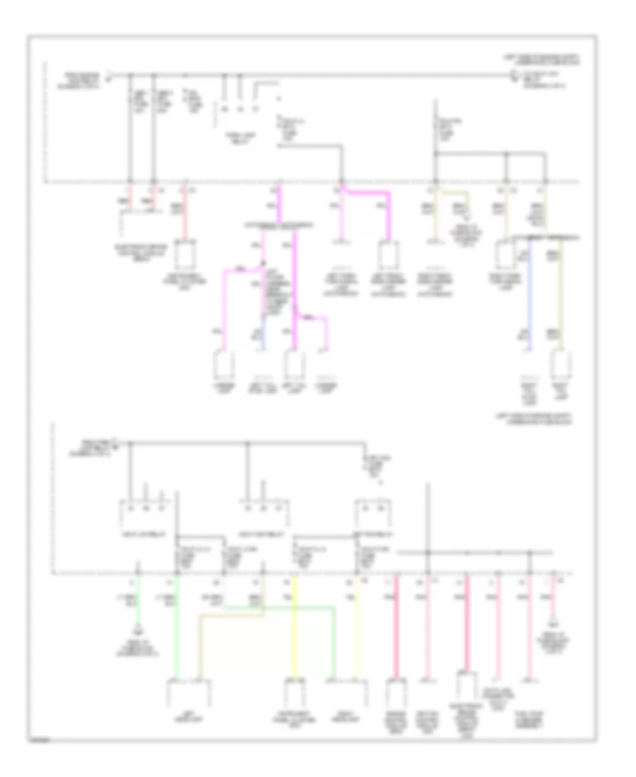 Power Distribution Wiring Diagram (4 of 4) for Chevrolet Aveo LT 2010