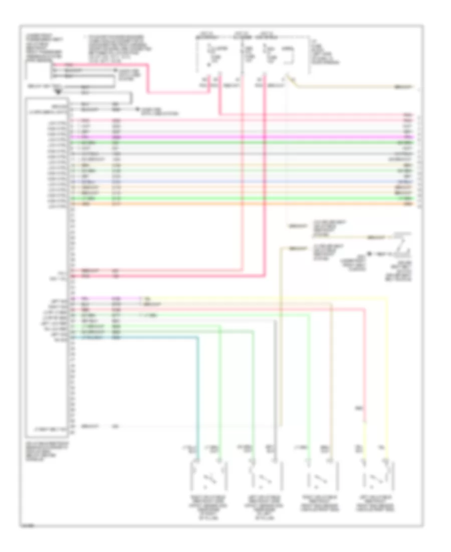Supplemental Restraints Wiring Diagram with Restraint Suppression 1 of 2 for Chevrolet Aveo LT 2010