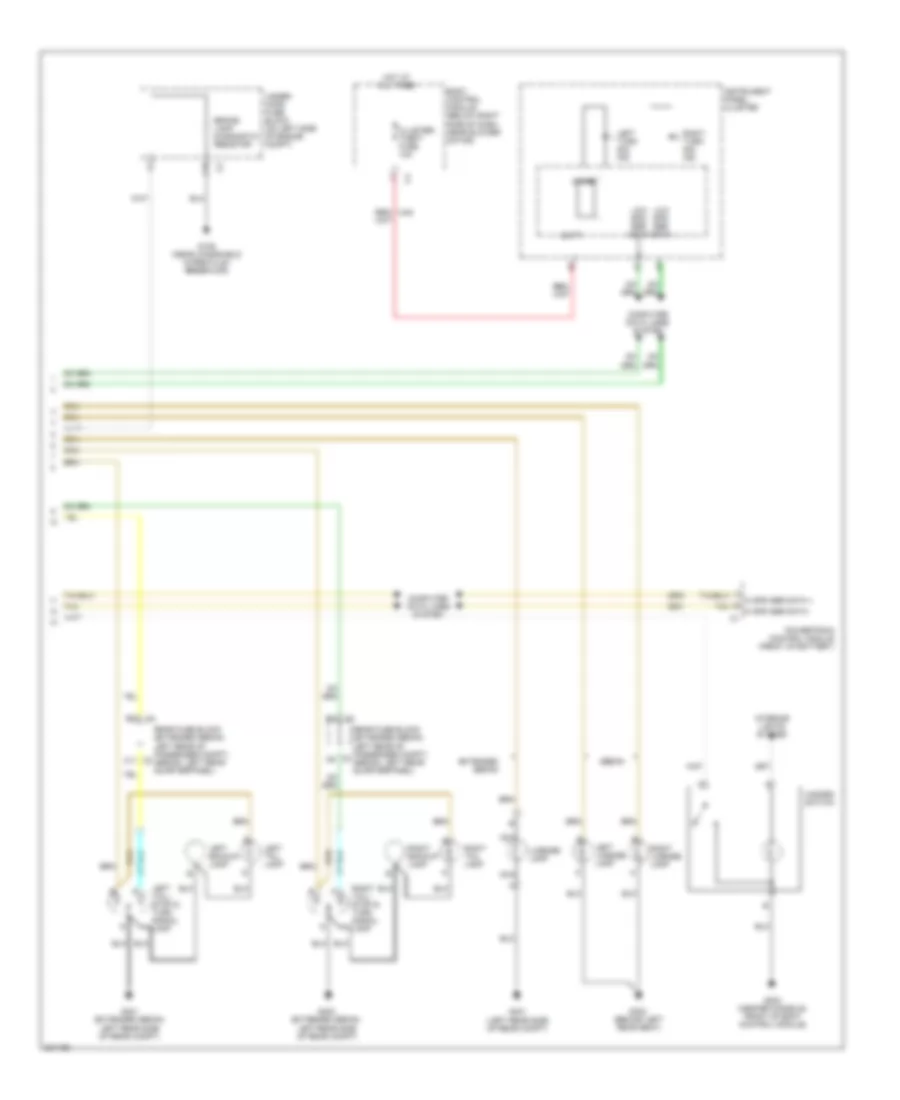 Exterior Lamps Wiring Diagram 2 of 2 for Chevrolet Malibu LS 2005
