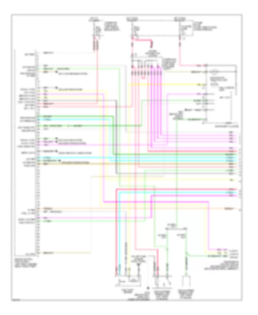1 6L VIN 6 Engine Performance Wiring Diagram Notchback without Throttle Actuator Control 1 of 4 for Chevrolet Aveo 2007